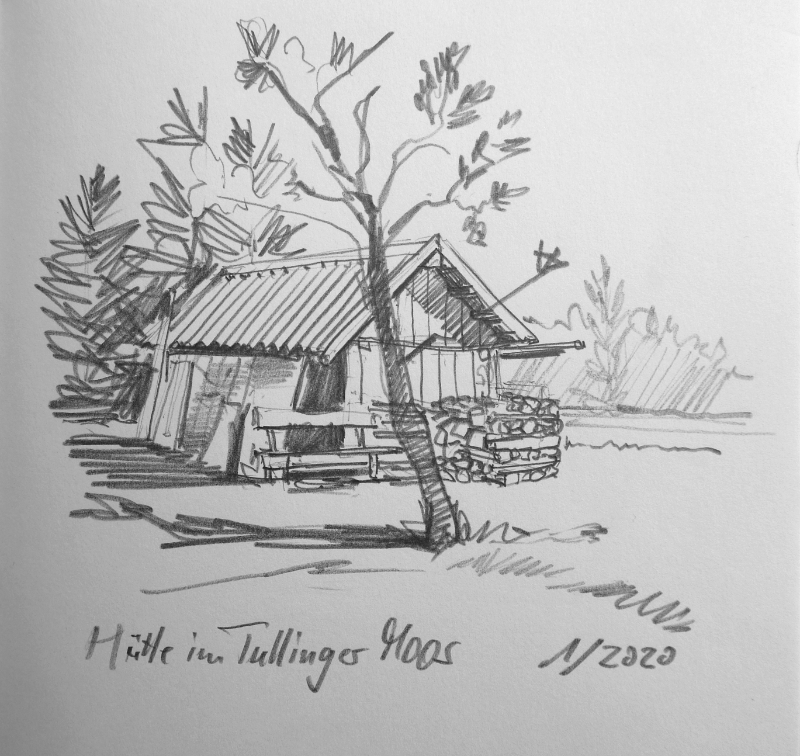 Hütte im Tüllinger Moos